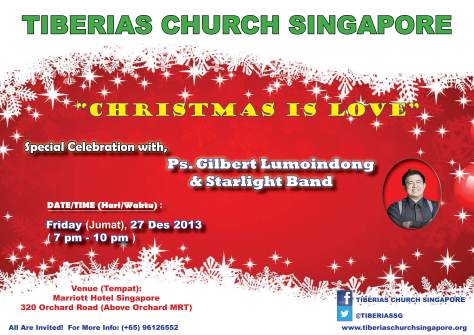 FLYER Celebration with Ps. Gilbert (27-12-2013)