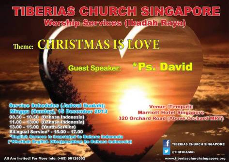 15 December 2013 Sunday Service with Ps. David