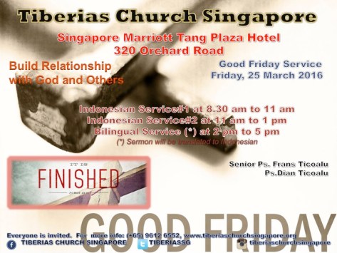 Good Friday 25 March 2016